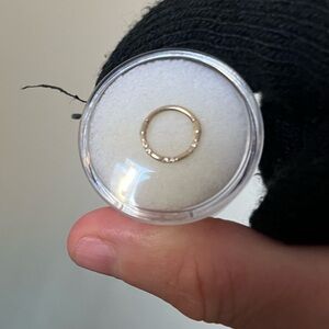 New Pupil Hall Criminally Humble clicker in yellow gold w six diamonds 💎 👀💕